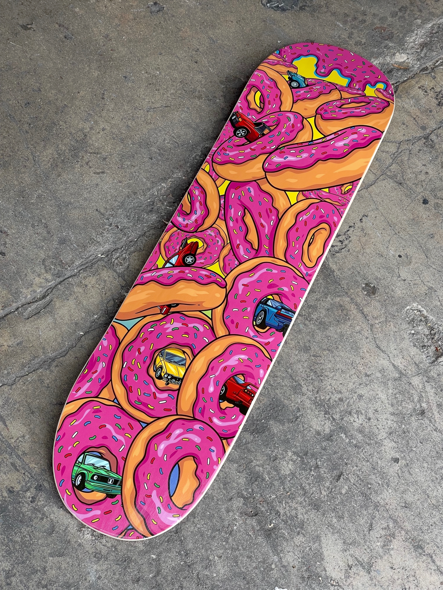Overcrest × Donuts & Drip Collab Skate Deck