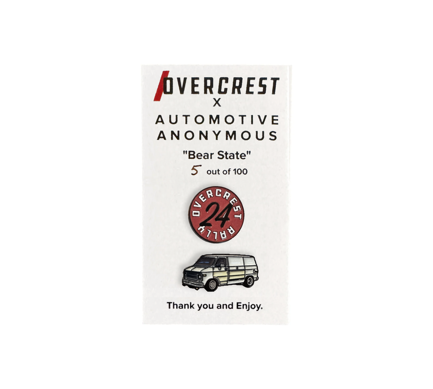 Overcrest Rally '24 Pin Set