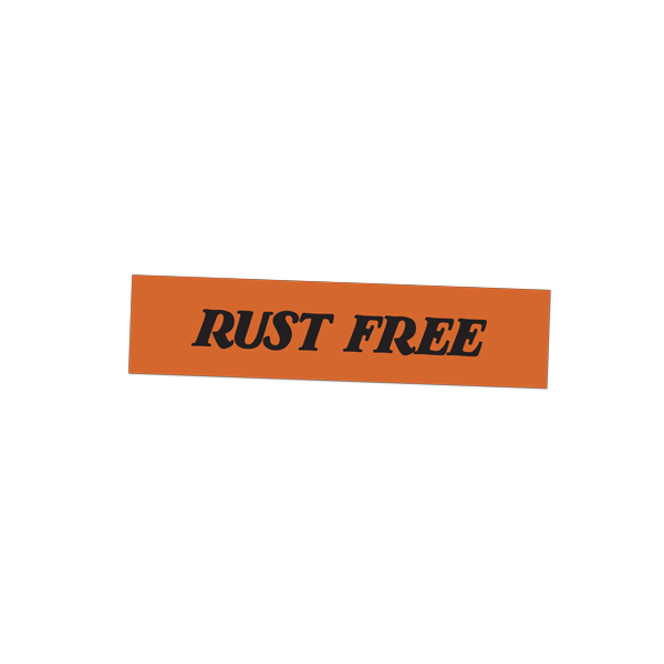 Rust Free Sticker