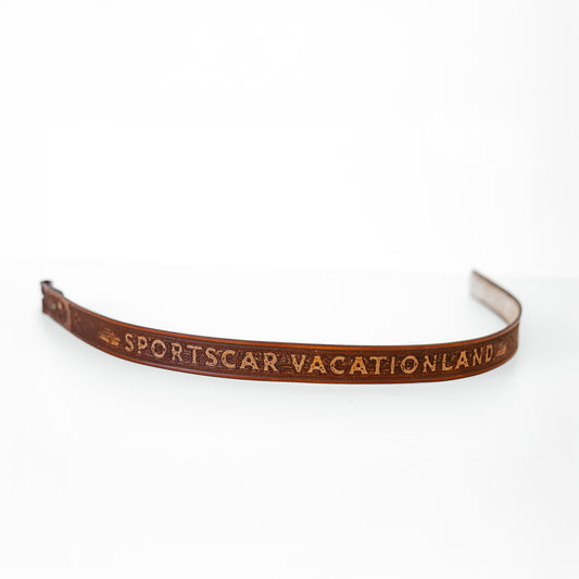 Sportscar Vacationland Leather Belt