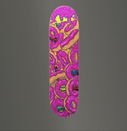 Overcrest × Donuts & Drip Collab Skate Deck