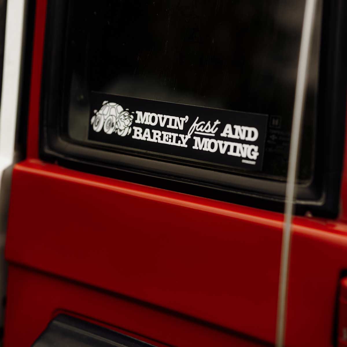 Movin' Fast Sticker