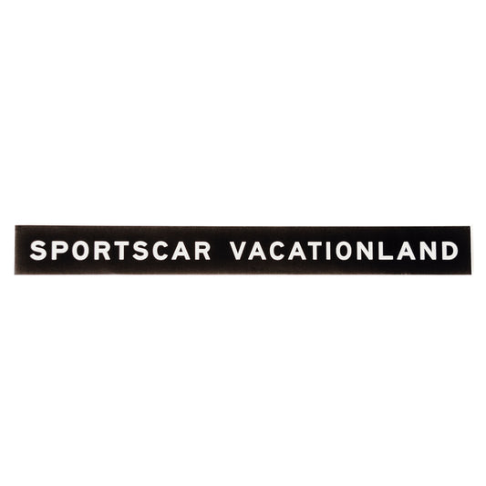Sportscar Vacationland Decal